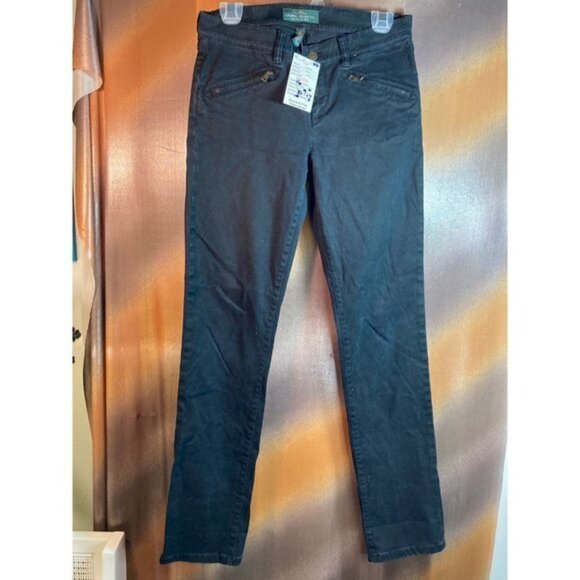 Ralph Lauren Denim - RALPH Lauren Stretchy Straight Leg Denim  Jeans Mid Rise Black Size 4 127